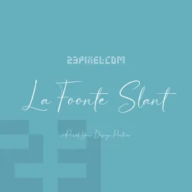 La Foonte Script Slant